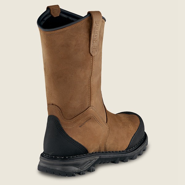 Botas de Seguridad Red Wing Hombre Marrom - Burnside - 11-Inch Waterproof Toe Pull-On - 651-ZUEXLC